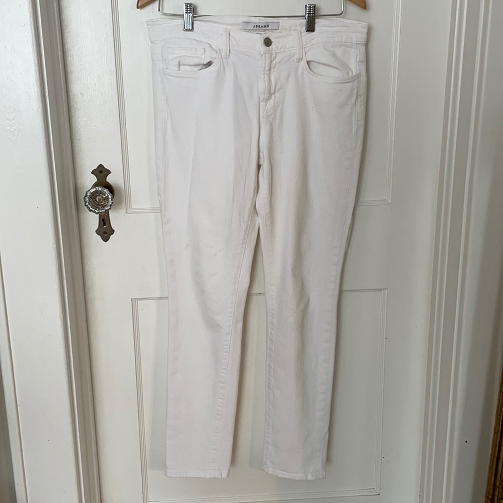 J Brand white denim